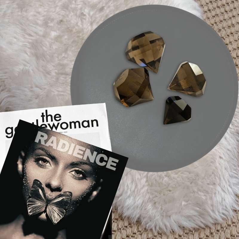 Nala Solitaire in Primo Smoky Quartz - Image 5