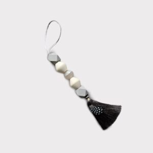 Aurora Tassel in Gray Agate