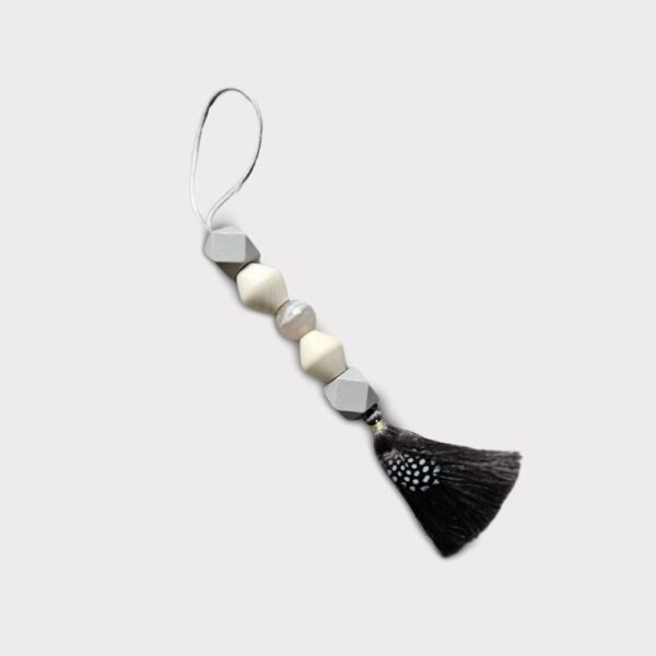 Aurora Tassel in Gray Agate