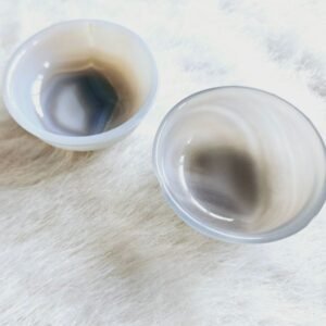 Adele Salt Bowls in Gray Agate (Set of 2)