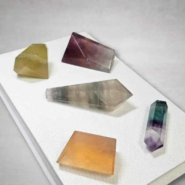 Mixed Vignette set of crystal gemstones