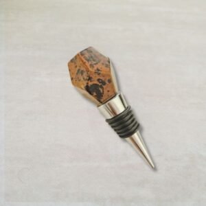 Dionne Wine Bottle Stopper in Mahogany Obsidian (Set of 2)