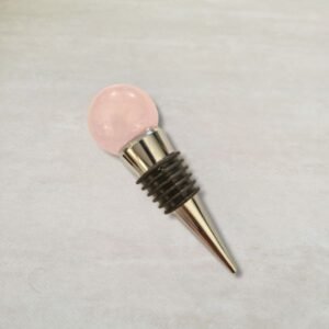Dionne Wine Bottle Stopper in Rose Quartz (Set of 2)