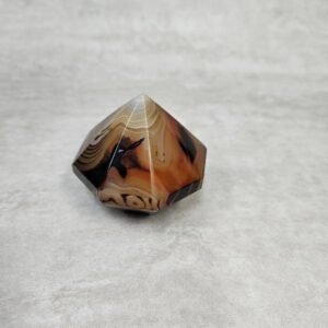 Nala Solitaire in Black/Red Sardonyx - Image 2