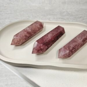 Nova Bijoux in Strawberry Quartz (Set of 3)
